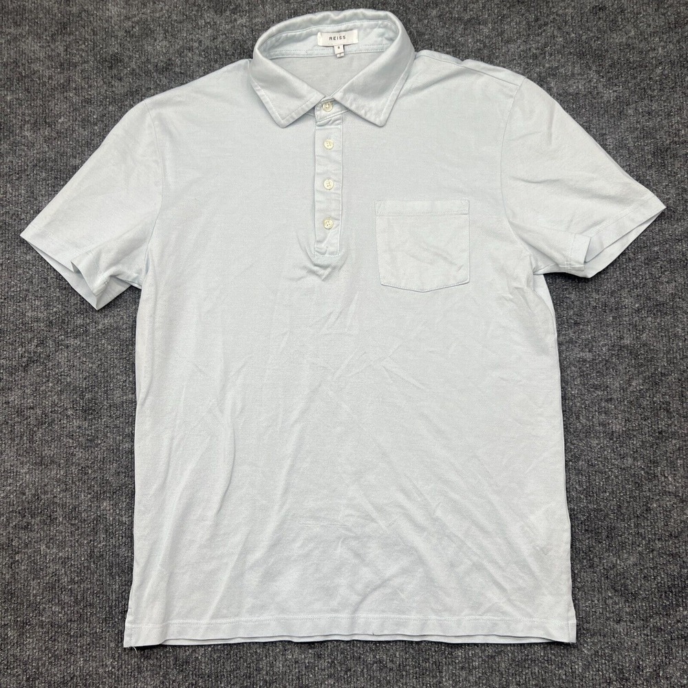 Reiss Collar Polo Shirt Men Small Short Sleeve